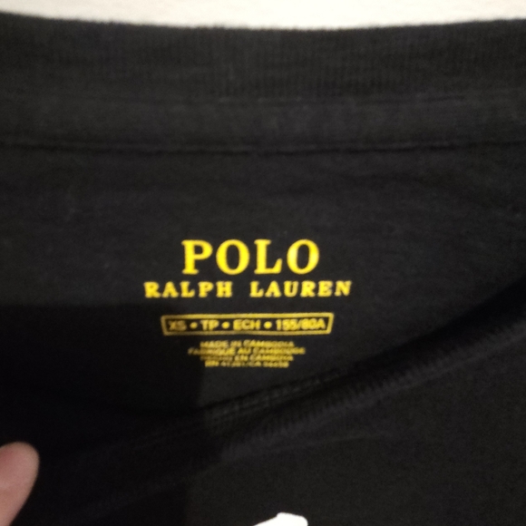 Ralph Lauren Black Polo New York Tee Size XS - Picture 2 of 3